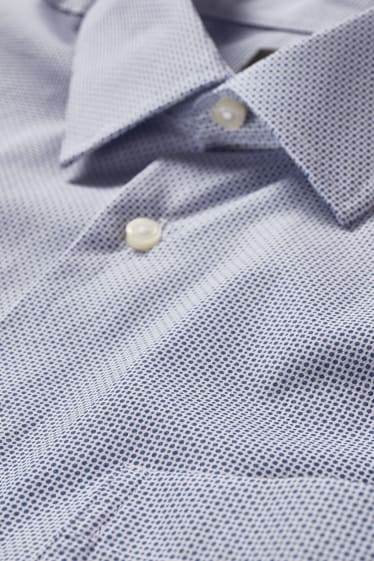 Herren - Businesshemd - Regular Fit - Kent - extra kurze Ärmel - hellblau