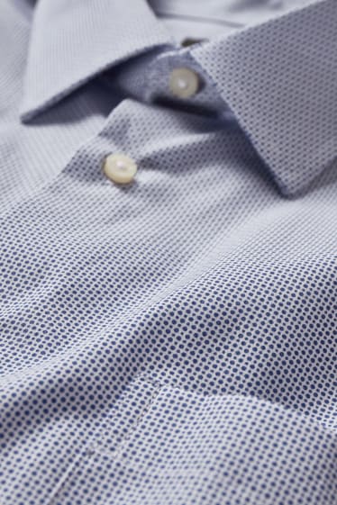 Heren - Business-overhemd - regular fit - kent - extra lange mouwen - lichtblauw