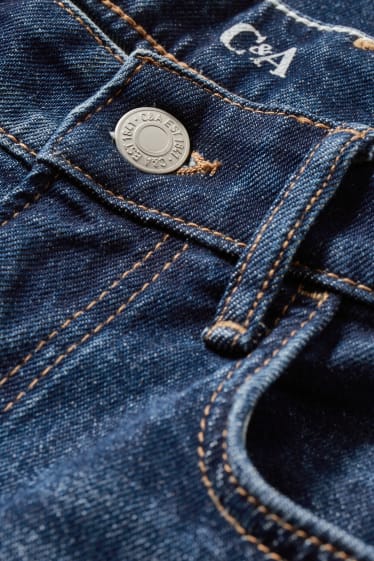 Home - Straight jeans - LYCRA® - texà blau fosc