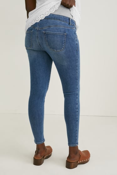 Kobiety - Dżinsy ciążowe - skinny jeans - LYCRA® - dżins-niebieski
