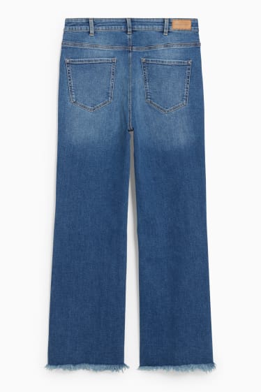 Nastolatki - CLOCKHOUSE - flared jeans - wysoki stan - dżins-niebieski