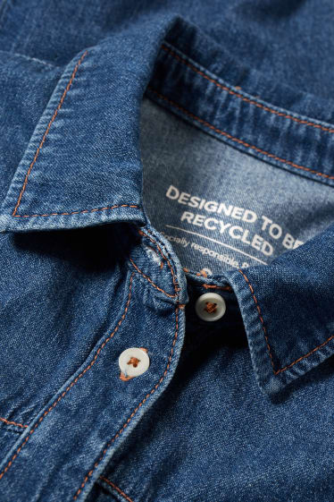 Dona - Camisa texana - texà blau