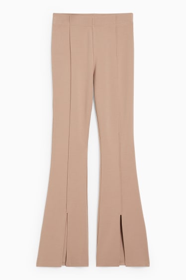 Donna - CLOCKHOUSE - pantaloni in jersey - svasati - marrone chiaro