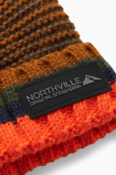 Children Boys - Knitted hat - havanna