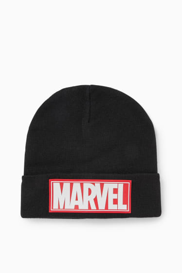 Kinder - Marvel - Mütze - schwarz