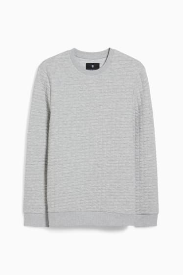 Hommes - Sweat - gris clair chiné