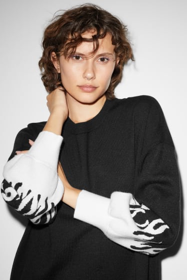 Donna - CLOCKHOUSE - vestito in maglia - nero