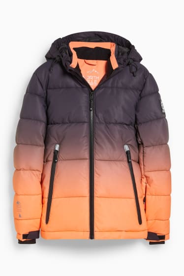 Kinder Mädchen - Skijacke mit Kapuze - coral