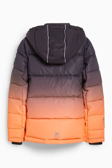 Kinder - Skijacke mit Kapuze - coral