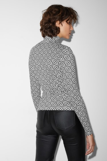 Teens & young adults - CLOCKHOUSE - long sleeve top - patterned - black / white