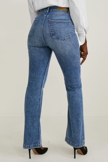 Damen - Flare Jeans - High Waist - LYCRA® - jeansblau