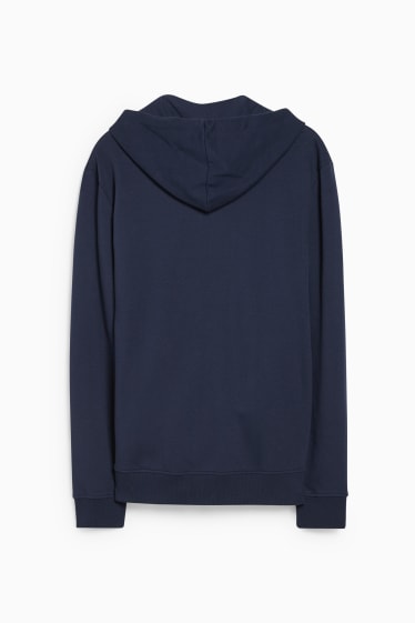 Men - CLOCKHOUSE - zip-through sweatshirt with hood - dark blue