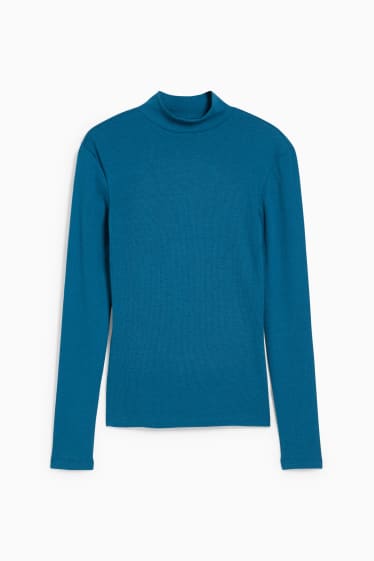 Femei - CLOCKHOUSE - tricou cu mânecă lungă - turcoaz închis
