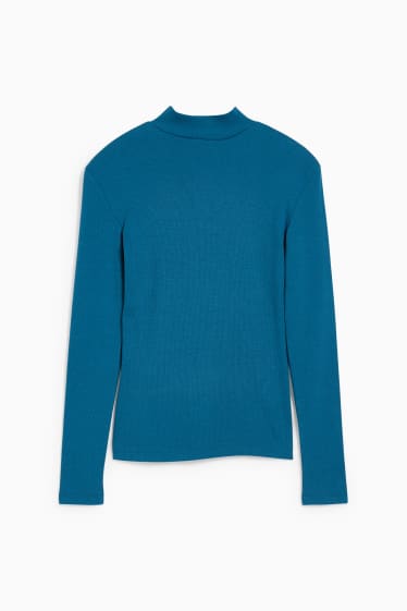 Femei - CLOCKHOUSE - tricou cu mânecă lungă - turcoaz închis