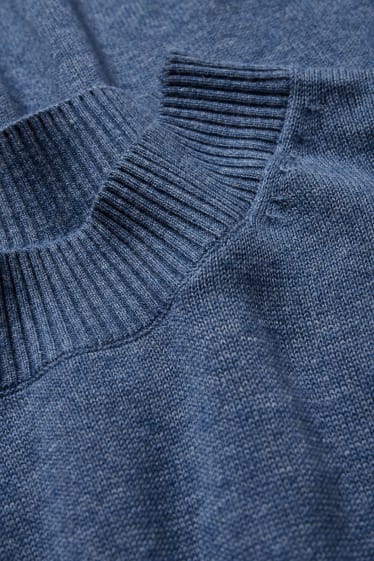 Herren - Pullover mit Kaschmir-Anteil - blau