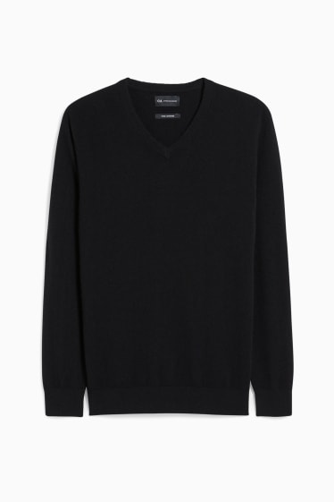 Men - Cashmere jumper - black