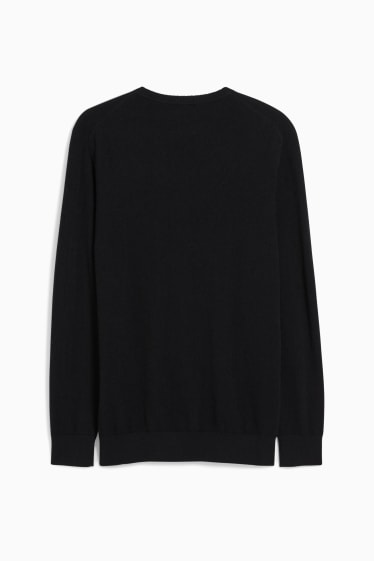 Men - Cashmere jumper - black