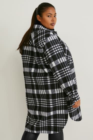 Dona - Sobrecamisa - de quadres - negre/blanc