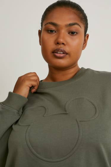 Women - Sweatshirt - Mickey Mouse - dark green