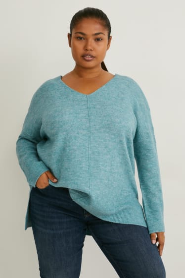 Women - Jumper - turquoise