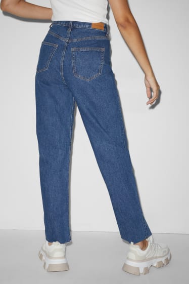 Dames - CLOCKHOUSE - loose fit jeans - high waist - jeansblauw