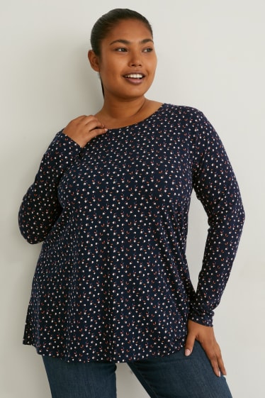 Femmes - Lot de 2 - hauts à manches longues - LYCRA® - bleu / bleu foncé