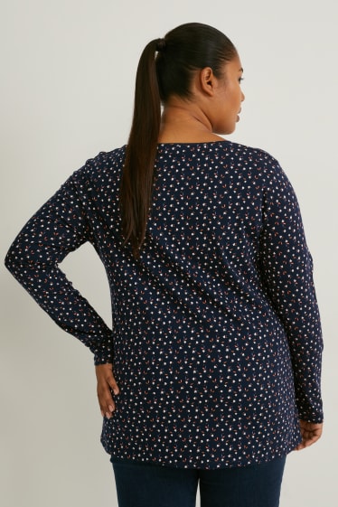Femmes - Lot de 2 - hauts à manches longues - LYCRA® - bleu / bleu foncé
