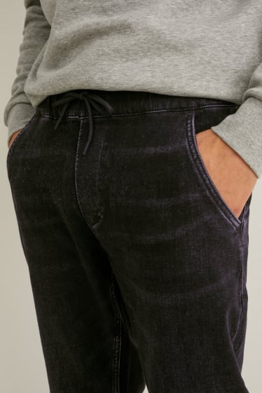 Herren - Tapered Jeans - Flex Jog Denim - LYCRA® - schwarz