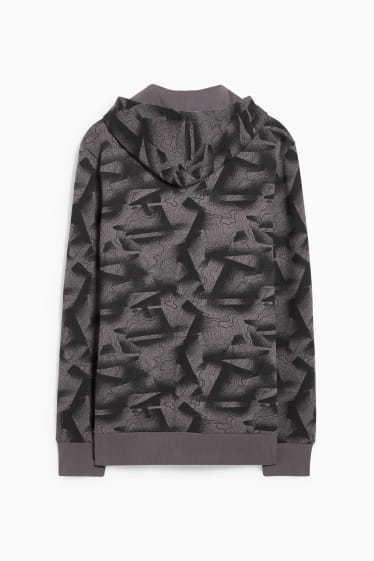 Hommes - Sweat à capuche - gris foncé