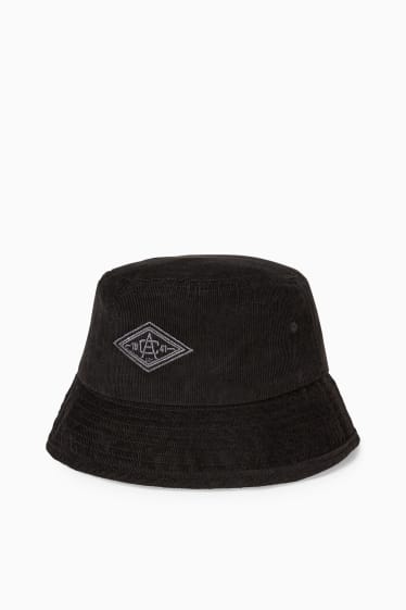 Uomo - Cappello di velluto a coste - nero