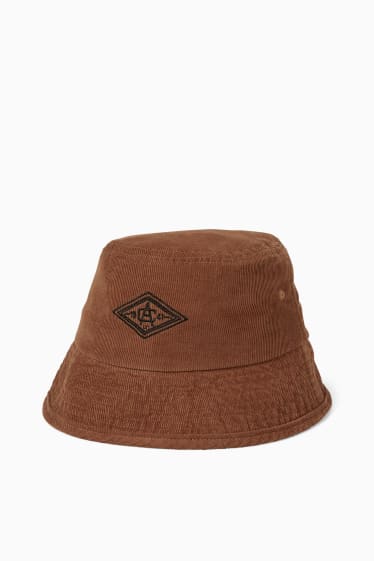 Men - Corduroy hat - havanna