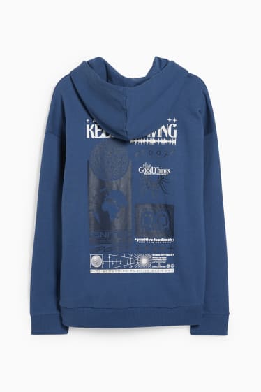 Uomo - CLOCKHOUSE - felpa con cappuccio - blu