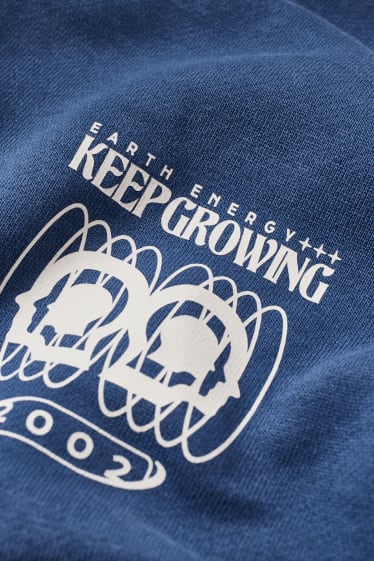 Uomo - CLOCKHOUSE - felpa con cappuccio - blu