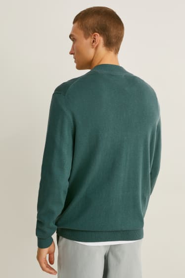 Herren - Pullover mit Kaschmir-Anteil - grün