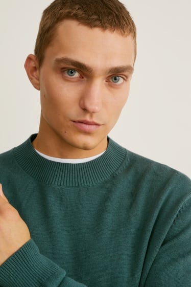 Uomo - Maglione con componente di cashmere - verde