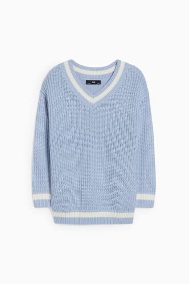 Kinder Mädchen - Pullover - hellblau