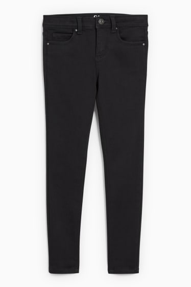 Enfants filles - Skinny jean - jean chaud - jean gris foncé