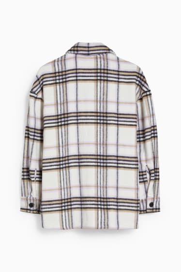 Nena - Sobrecamisa - de quadres - blanc trencat