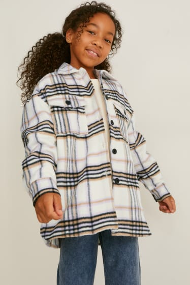 Nena - Sobrecamisa - de quadres - blanc trencat