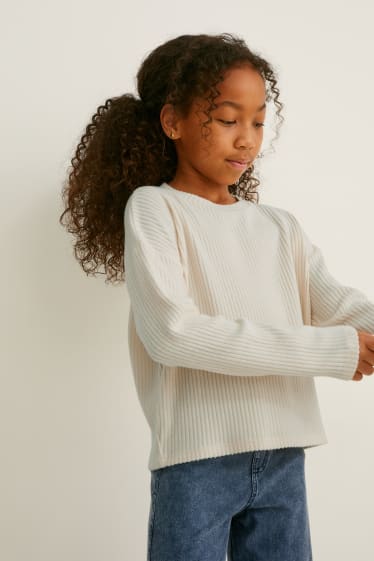 Enfants filles - Pull - blanc crème