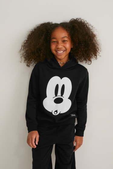 Kinder - Micky Maus - Hoodie - schwarz