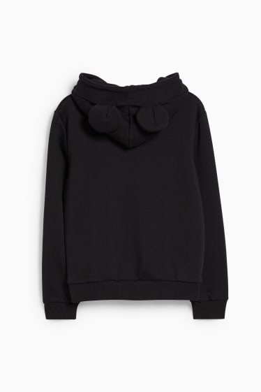 Kinder Mädchen - Micky Maus - Hoodie - schwarz