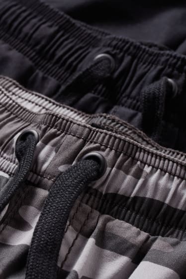 Children - Multipack of 2 - cloth trousers - dark gray / light gray