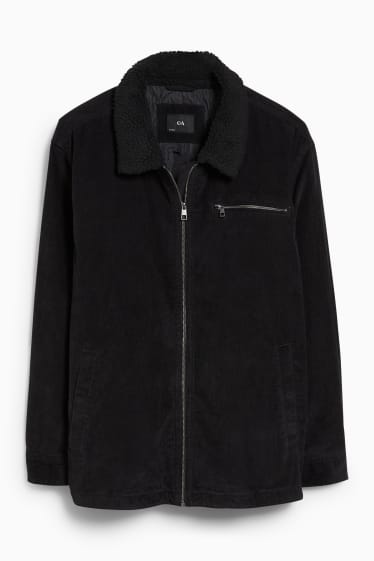 Heren - Corduroy jas - zwart