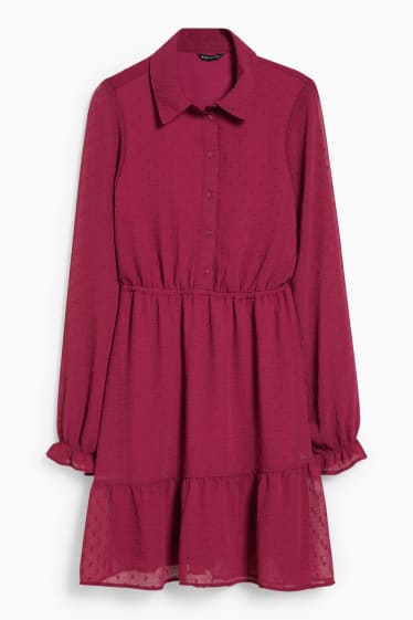 Femmes - CLOCKHOUSE - robe fit & flare - bordeaux