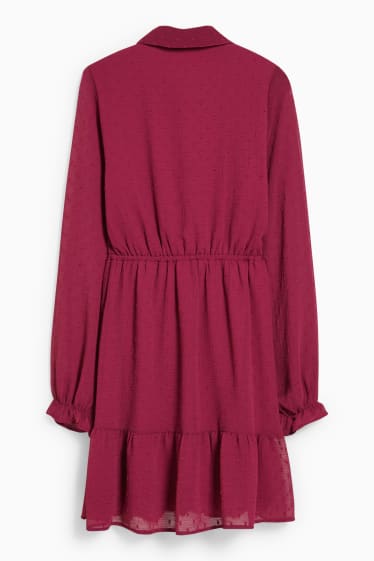 Femmes - CLOCKHOUSE - robe fit & flare - bordeaux