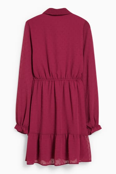 Ados & jeunes adultes - CLOCKHOUSE - robe fit & flare - bordeaux