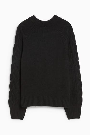 Damen - Pullover - schwarz