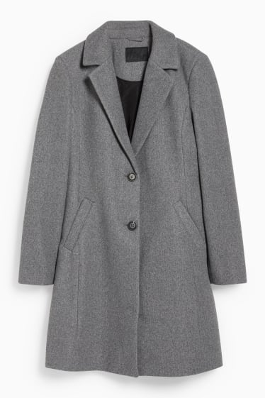 Femmes - Manteau - gris clair chiné