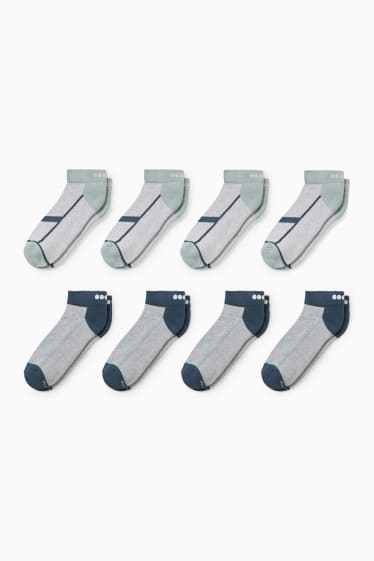 Women - Multipack of 8 - sport trainer socks - light gray-melange
